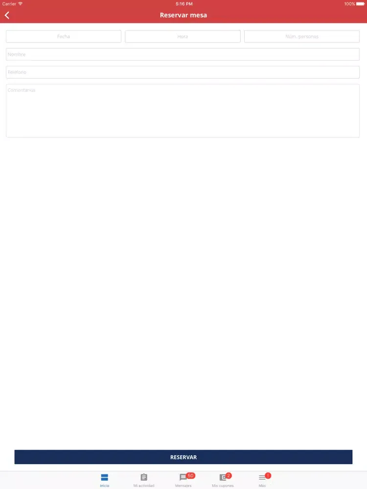 Marisquería Recio iPad  स्क्रीनशॉट