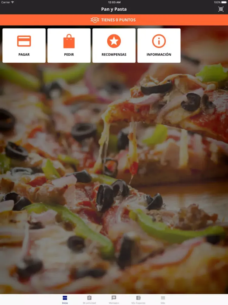 Ảnh chụp màn hình của Pan y Pasta iPad 