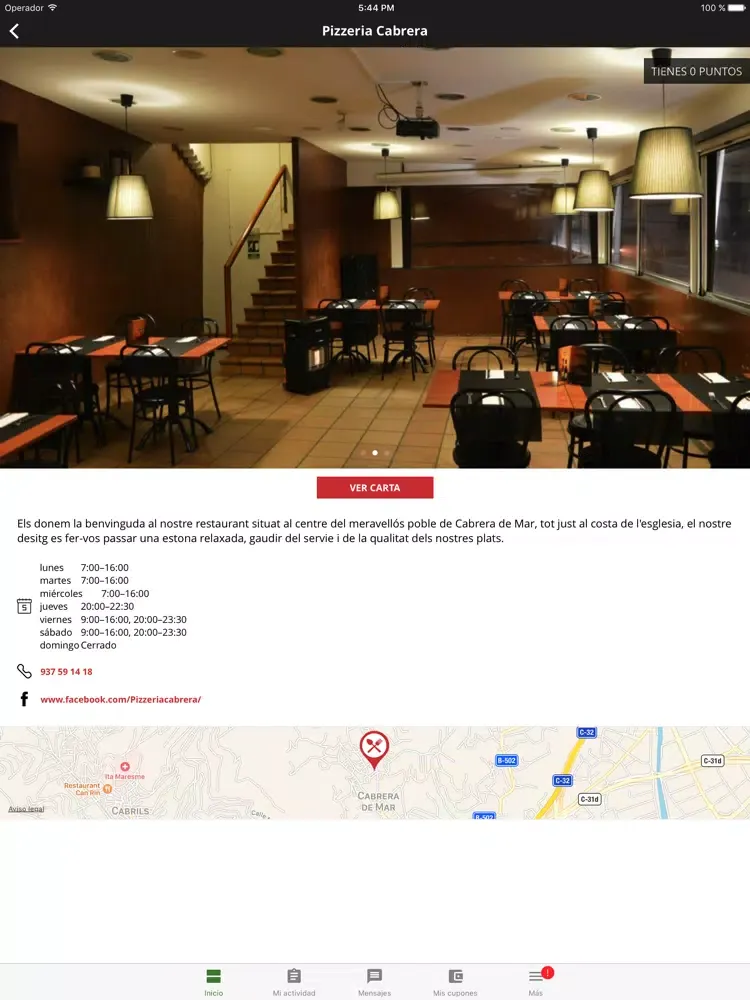 Pizzeria Cabrera iPad  スクリーンショット
