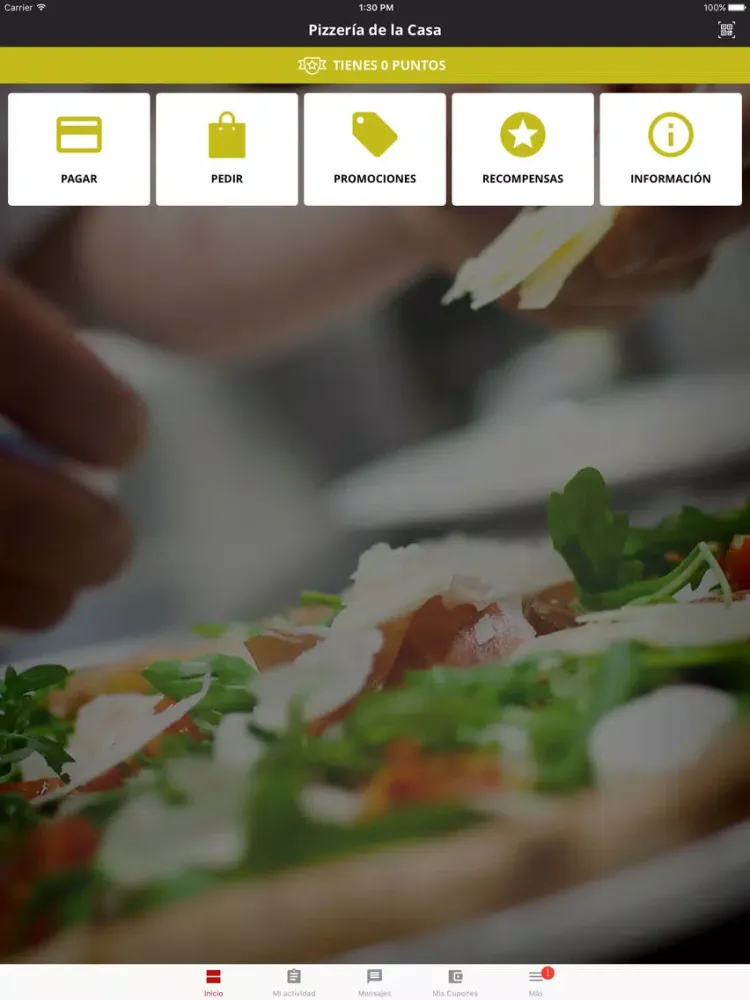 Ảnh chụp màn hình của Pizzeria de la Casa iPad 
