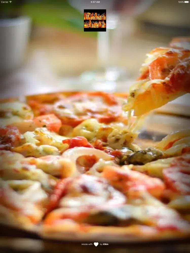 Tangkapan layar Reys Pizzería iPad 