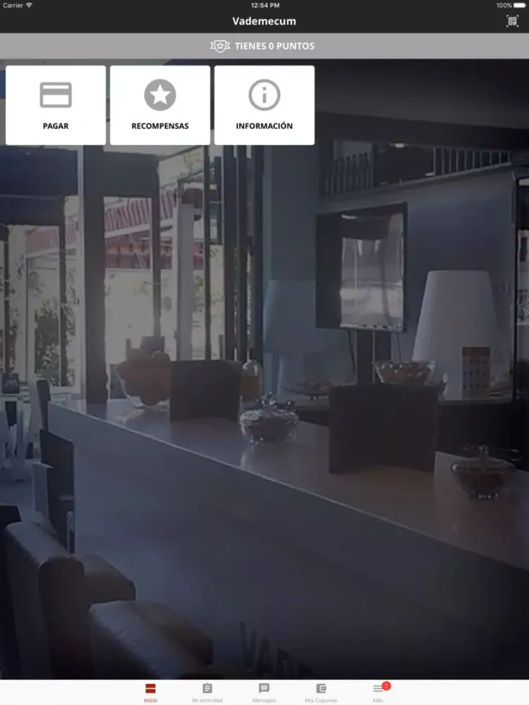 Ảnh chụp màn hình của Vademecum Cafe&Copas iPad 