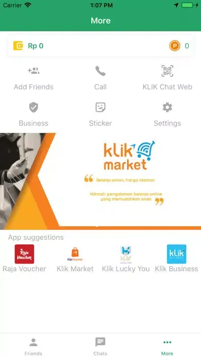 Ảnh chụp màn hình của KLIK Chat