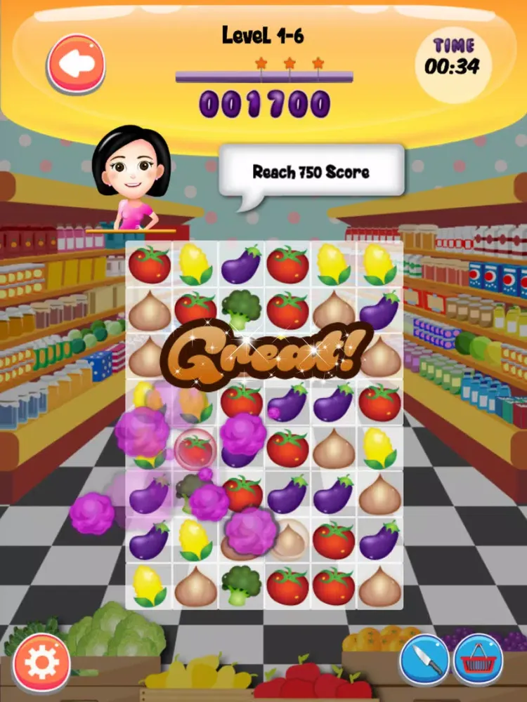 Скриншоты KLIK Veggie Friends iPad 
