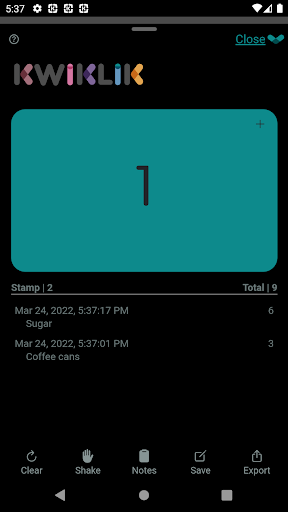 KliksApp - An Elegant Counter Screenshots
