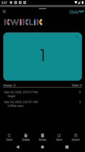 Captures d'écran de KliksApp - An Elegant Counter