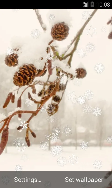 Captures d'écran de Snowy Live Wallpaper