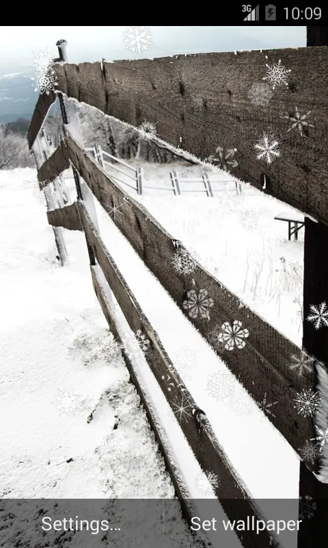 Captures d'écran de Snowy Live Wallpaper