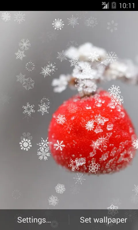 Captures d'écran de Snowy Live Wallpaper