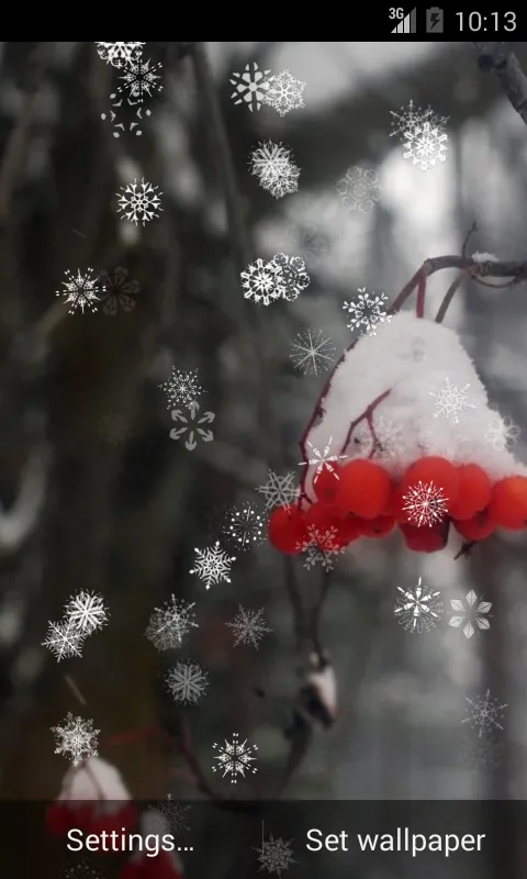 Captures d'écran de Snowy Live Wallpaper