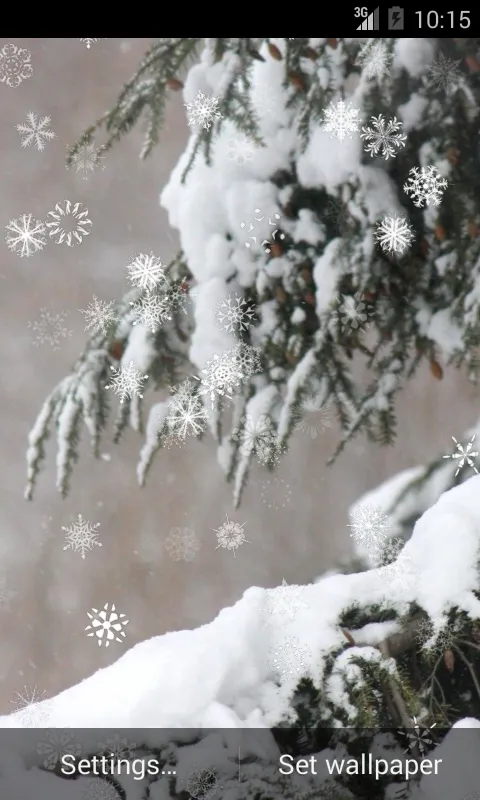 Captures d'écran de Snowy Live Wallpaper