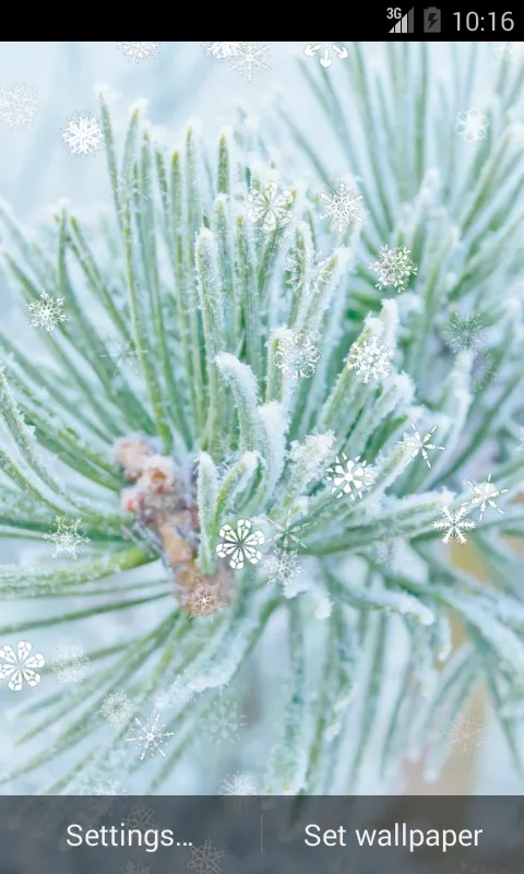 Captures d'écran de Snowy Live Wallpaper