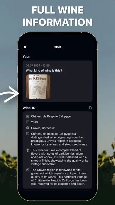 Wine searcher and tracker AI 스크린샷