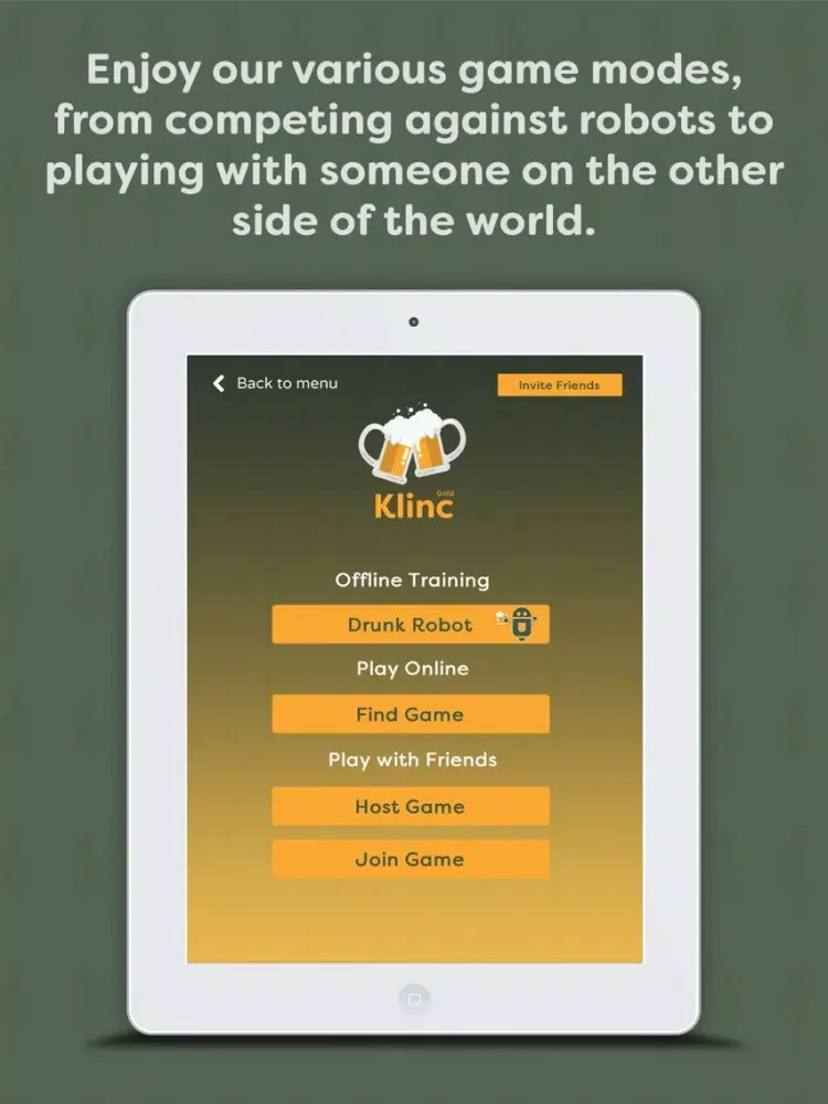 Capturas de tela do Klinc Drinking Game iPad 
