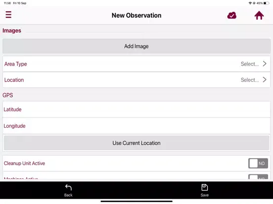 Zrzuty ekranu Tyres Environment Reporter iPad 