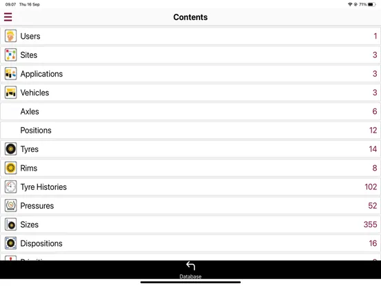Klinge Total Tyre Control iPad  स्क्रीनशॉट