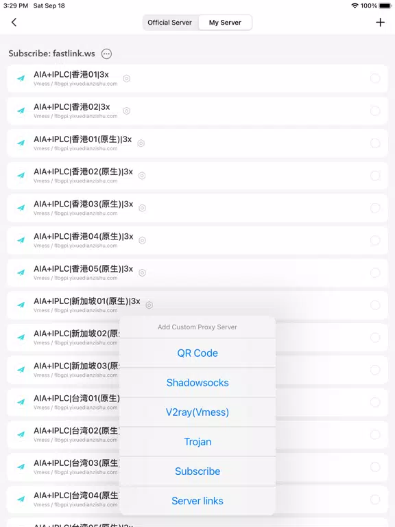 Скриншоты ShadowLink - shadowsocks proxy iPad 