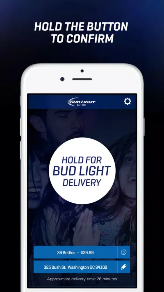 Screenshot di Bud Light Button