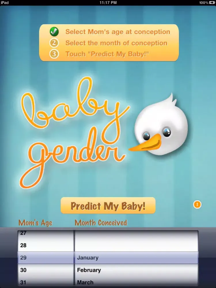 Baby Gender Predictor Universal iPad  Screenshots