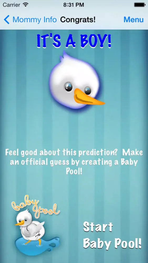 Baby Gender Predictor Universal Screenshots