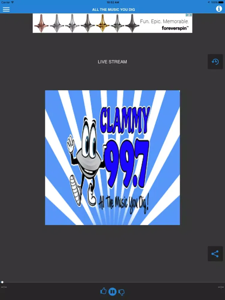 Скриншоты KLMY 99.7 FM iPad 