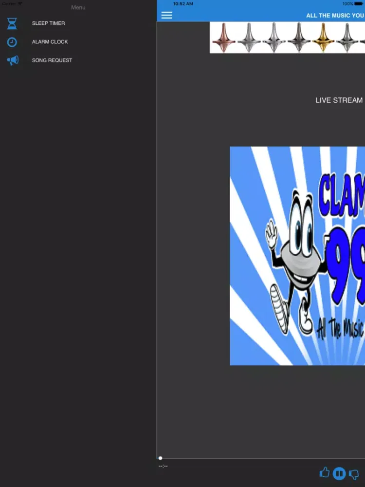 Скриншоты KLMY 99.7 FM iPad 