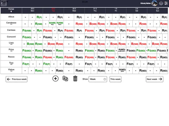EqApp horse stable manager iPad  Screenshots