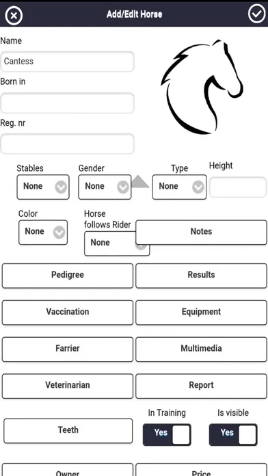 EqApp horse stable manager Screenshots