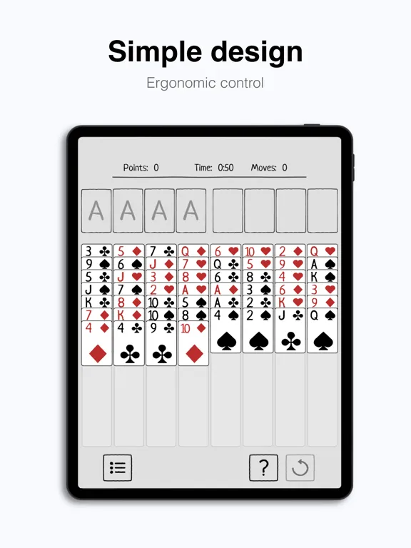 Captures d'écran de FreeCell Adventure iPad 