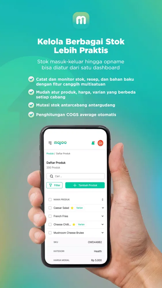 صور Aplikasi Kasir Wirausaha majoo