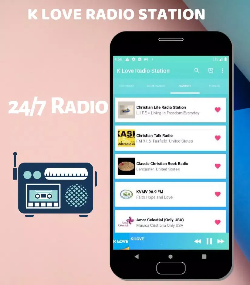 Zrzuty ekranu KLO Christian Radio APP