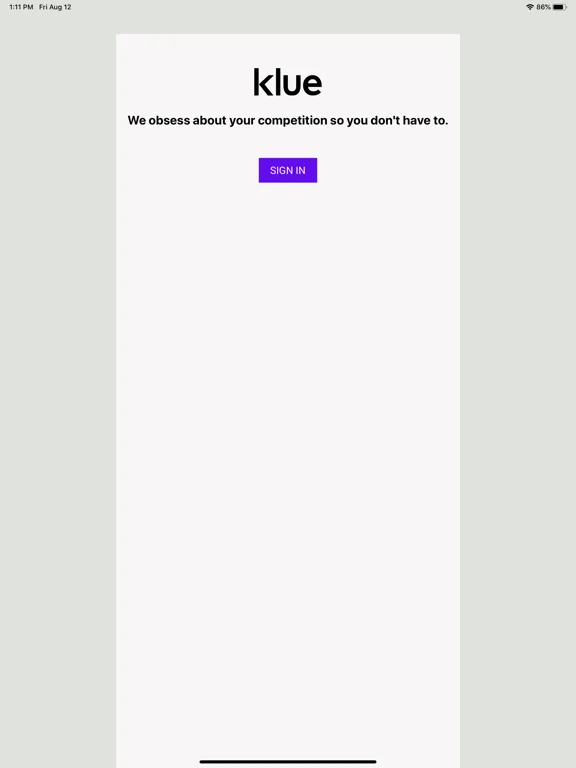 Klue - Competitive Enablement iPad  Screenshots