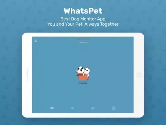 WhatsPet App -Dog Monitor App iPad  Screenshots