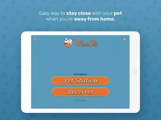 WhatsPet App -Dog Monitor App iPad  Screenshots