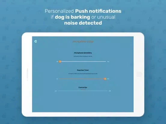 WhatsPet App -Dog Monitor App iPad  Screenshots