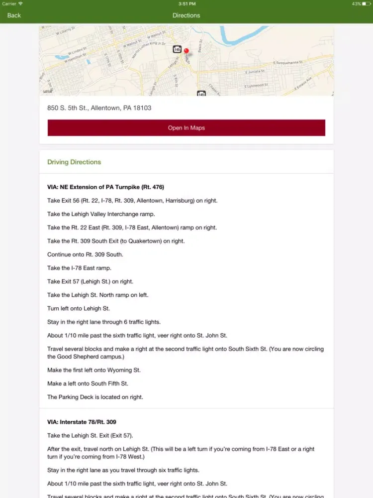 Capturas de tela do Good Shepherd Rehabilitation Hospital: Allentown iPad 