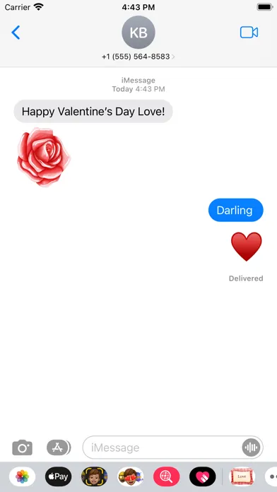 Скриншоты Love Stickers for Valentine's