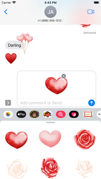 Скриншоты Love Stickers for Valentine's