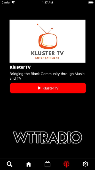 Tangkapan layar KlusterTV