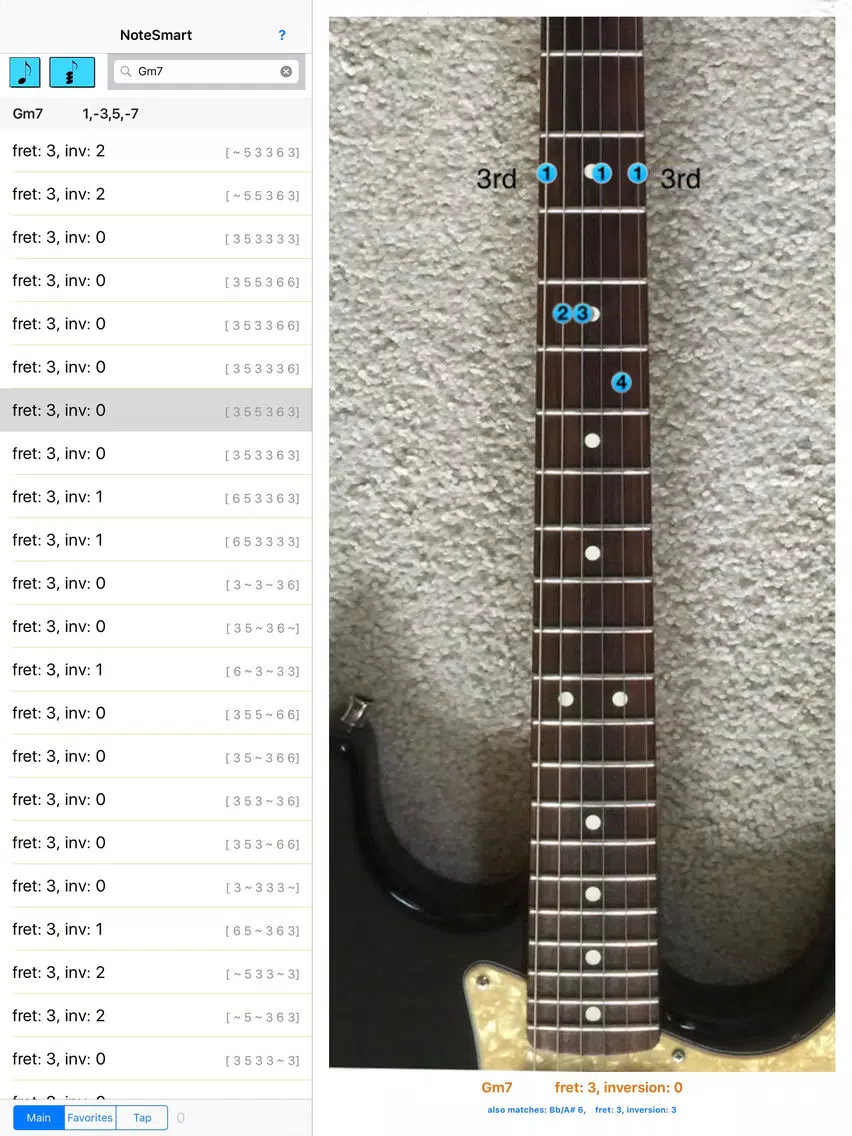 NoteSmart, 118,000 Guitar Chords iPad 應用截圖