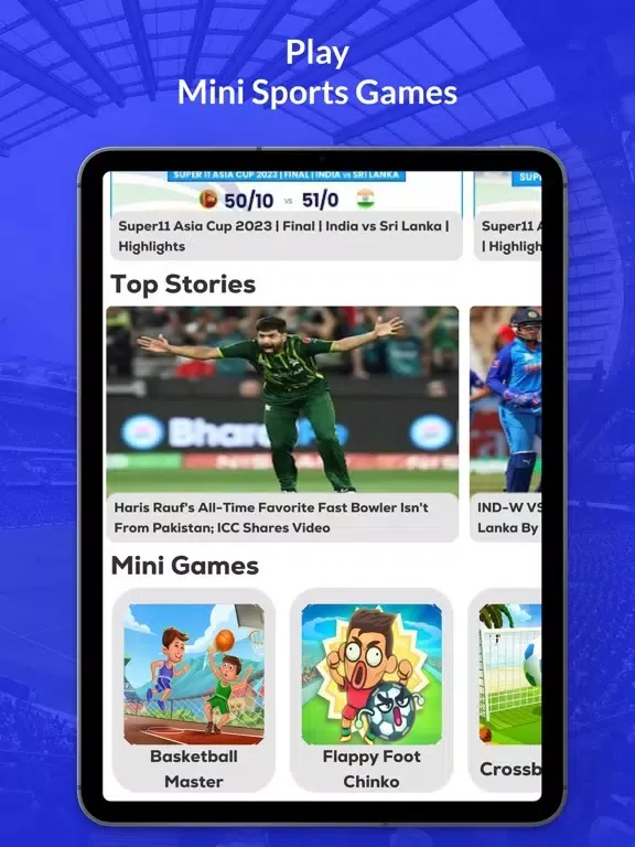 PTV: Live Cricket Sports HD iPad  스크린샷