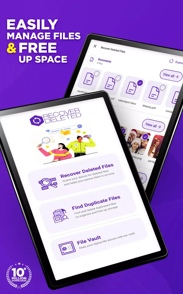 ภาพหน้าจอของ Recover Deleted, Dup Finder
