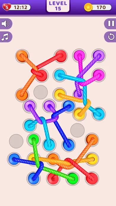 Twisted Tangle Rope: Knots 3D Ekran Görüntüleri