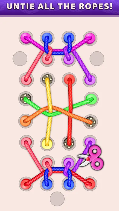 Twisted Tangle Rope: Knots 3D Ekran Görüntüleri