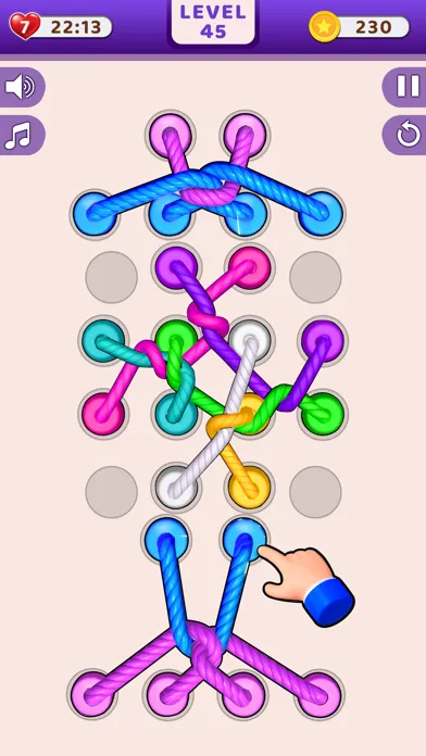 Twisted Tangle Rope: Knots 3D Ekran Görüntüleri