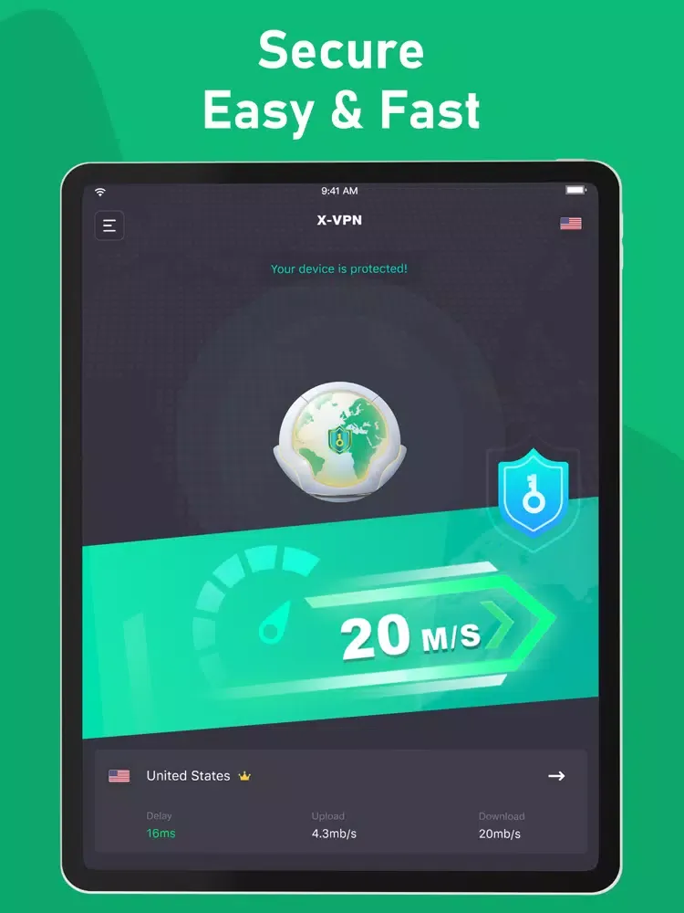 Capturas de tela do X-VPN Pro: Unlimited Super VPN iPad 