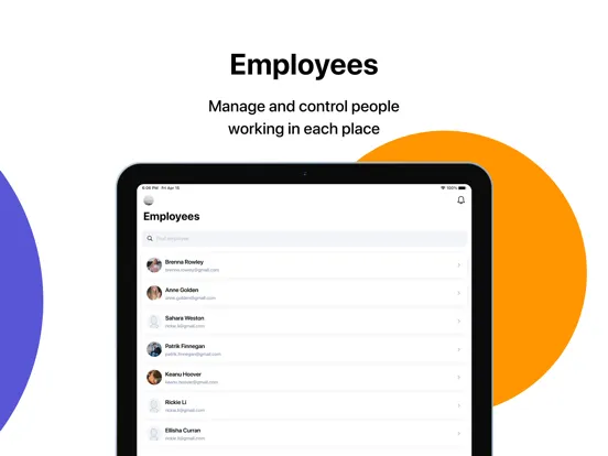 Ảnh chụp màn hình của Supervision App iPad 