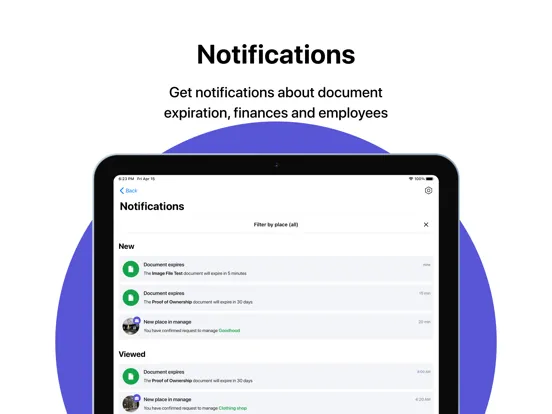 Ảnh chụp màn hình của Supervision App iPad 