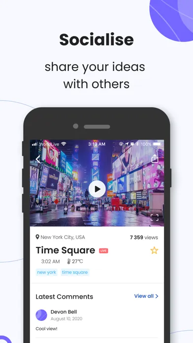 World Live – Discover Places سکرین شاٹس