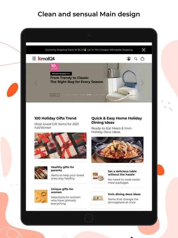 Kmall24 iPad  Screenshots